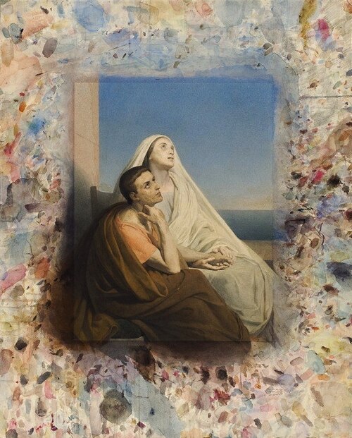 Saint Monica, detail from Ary Scheffer's Saint Augustine and Saint Monica