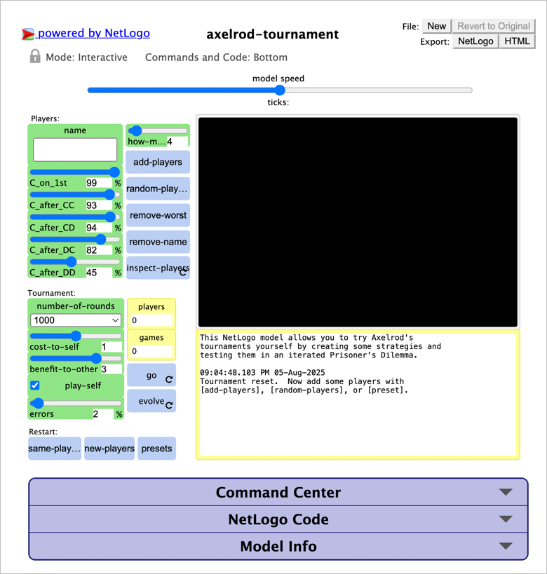 NetLogo Model Example
